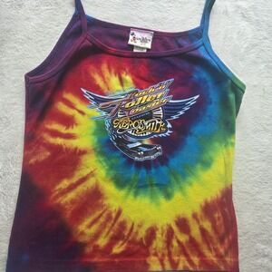 VTG Disney MGM Rock N Roller Coaster Aerosmith Tank Top 90s Y2K Tie Dye XL